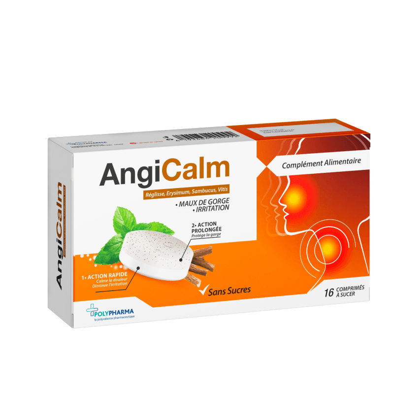 Polypharma Angicalm Reglisse 16 Comprimer a Sucer