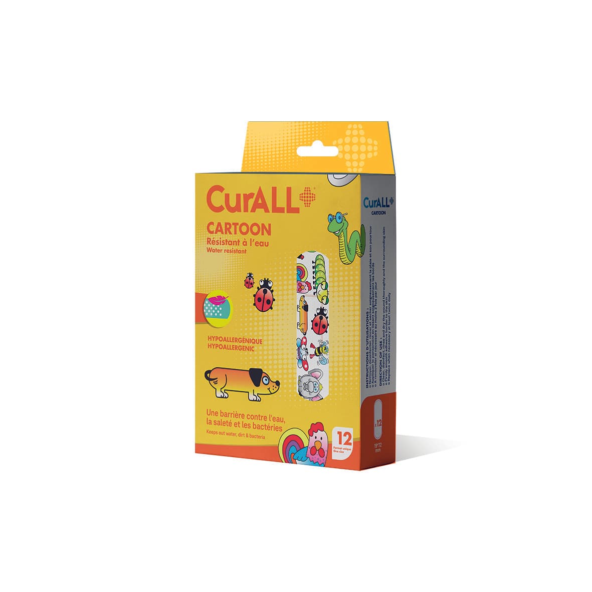 Curall Cartoon Pansement Resistant a L'eau BT 12