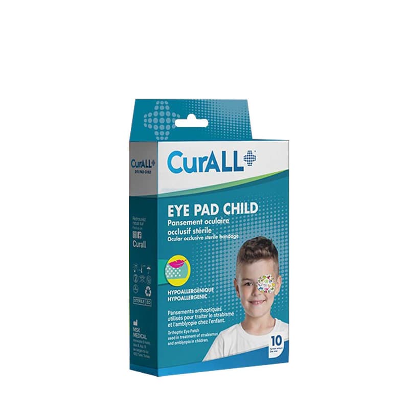 Curall Eye Pad Child Pansement Oculaire Occlusif Sterile pour Enfant BT 10