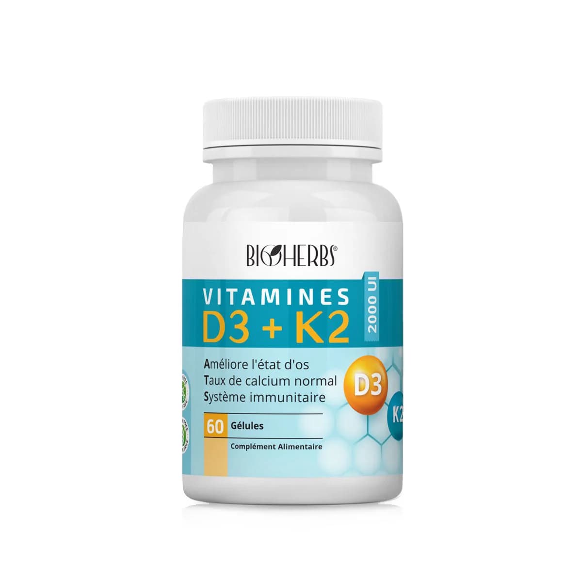 Bioherbs Vitamines D3+K2 BT60
