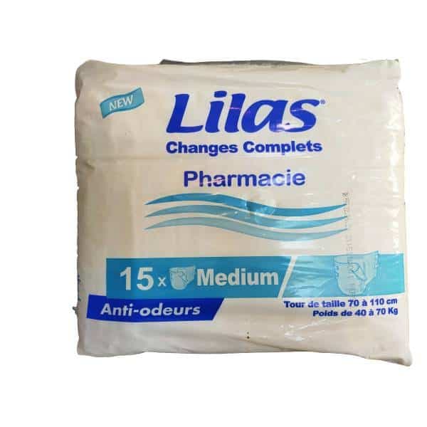Lilas Couche Adulte Medium Pharmacie Boite de 15