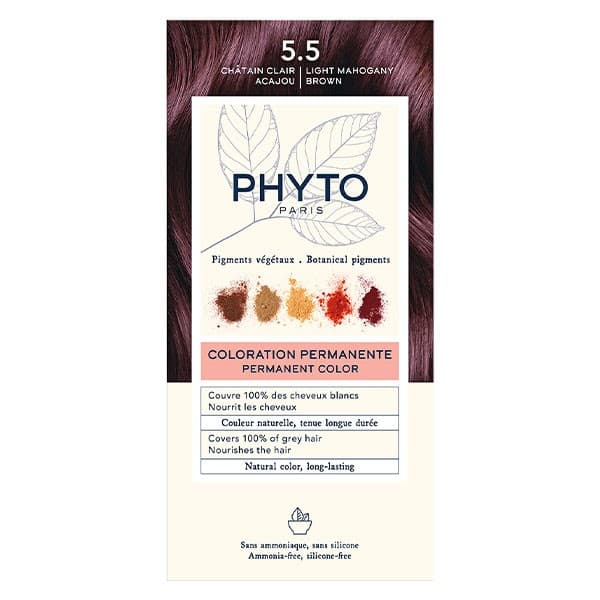 Phyto Coloration Permanente 5.5 Chatain Clair Acajou