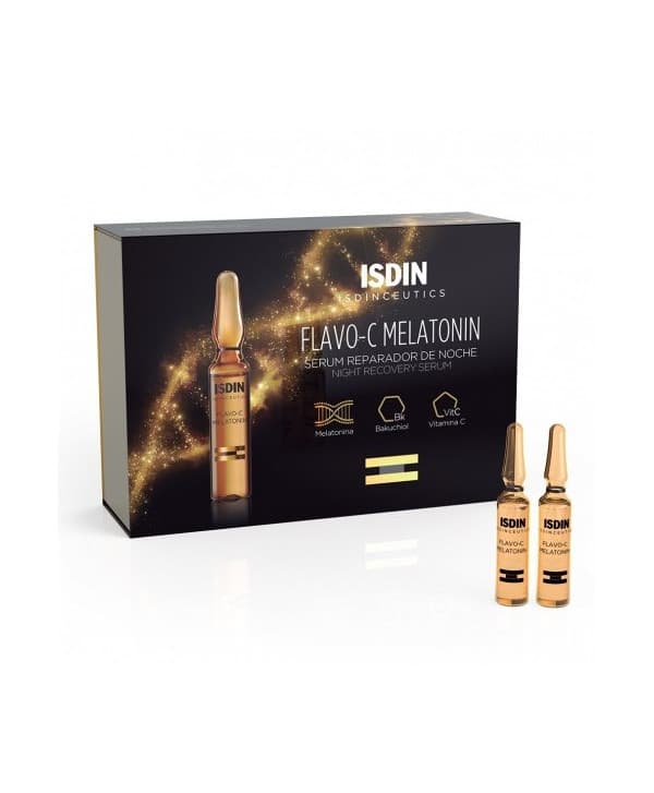 Isdin Flavo-c Melatonin Serum Reparateur Nuit 30 Unidoses de 2ML