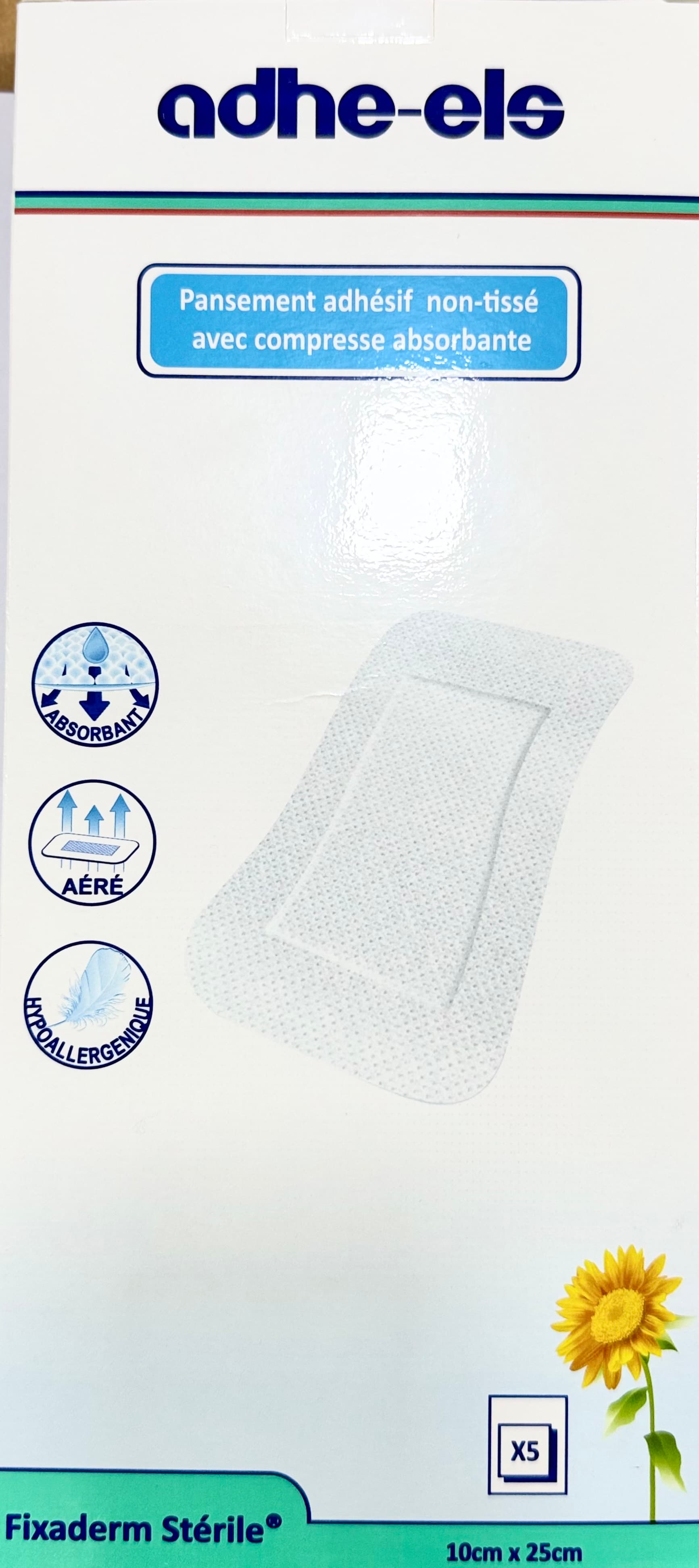 Adheels Fixaderm Sterile 10x25 BT 5