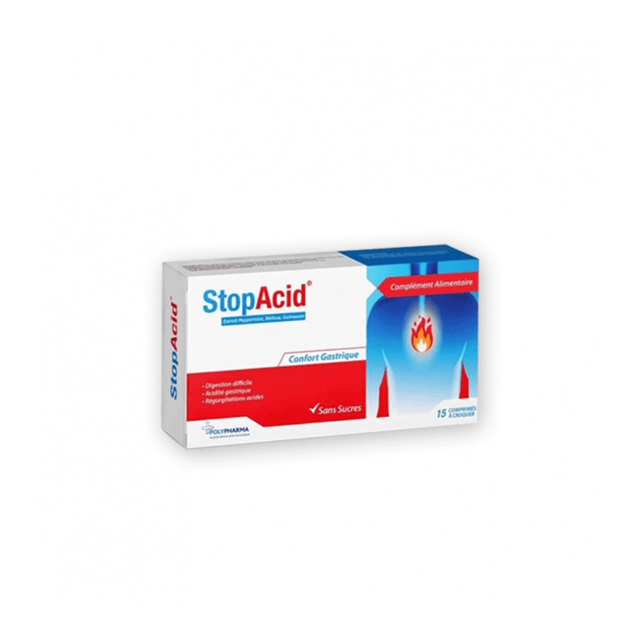 Polypharma Stopacid 15 Comprimes a Croquer