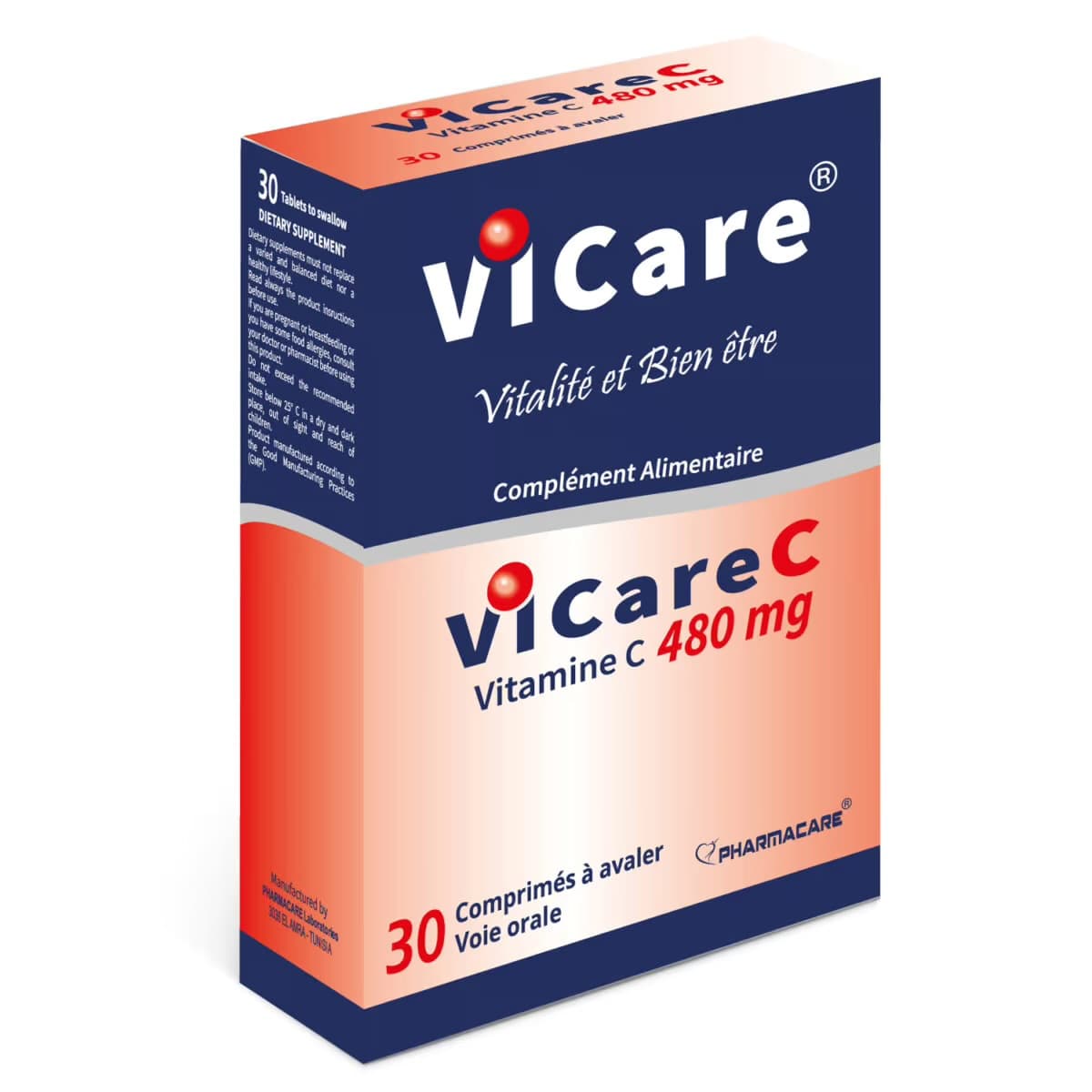 Pharmacare Vicare Vitamine C 480mg
