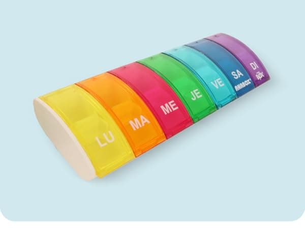 Anabox Pilulier Semainier Multi Color Boite 7