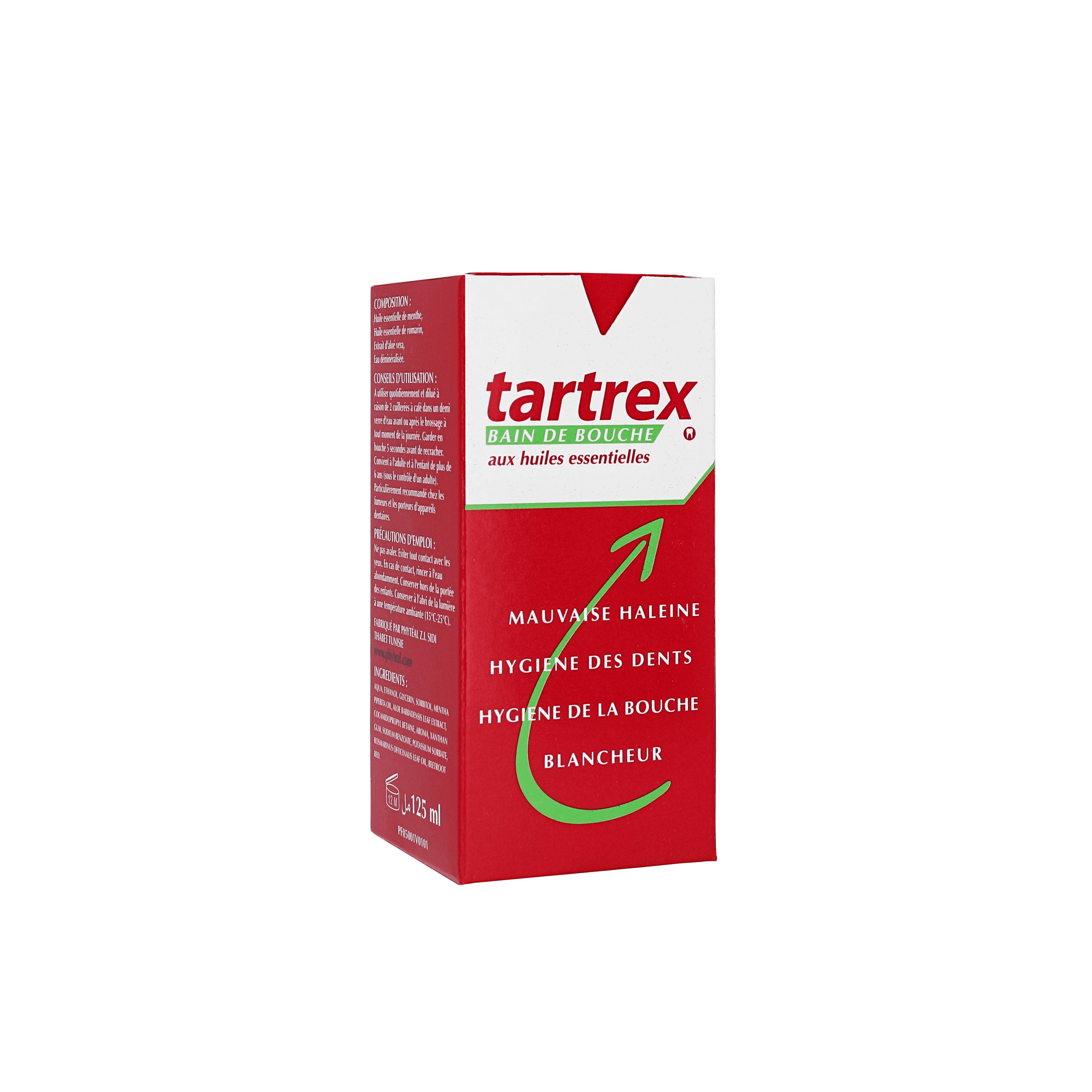 Tartrex Bain de Bouche aux Huiles Essentielles 125 ML