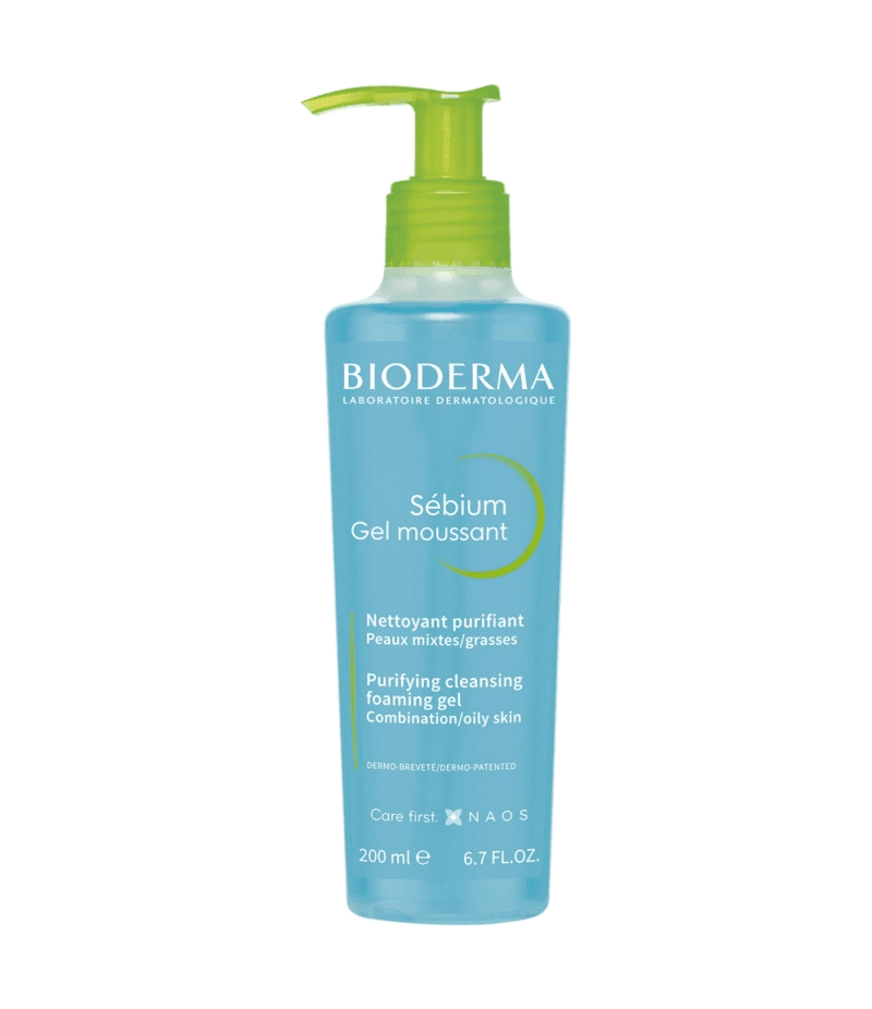 Bioderma Sebium Gel Moussant Nettoyant Pompe 200ML