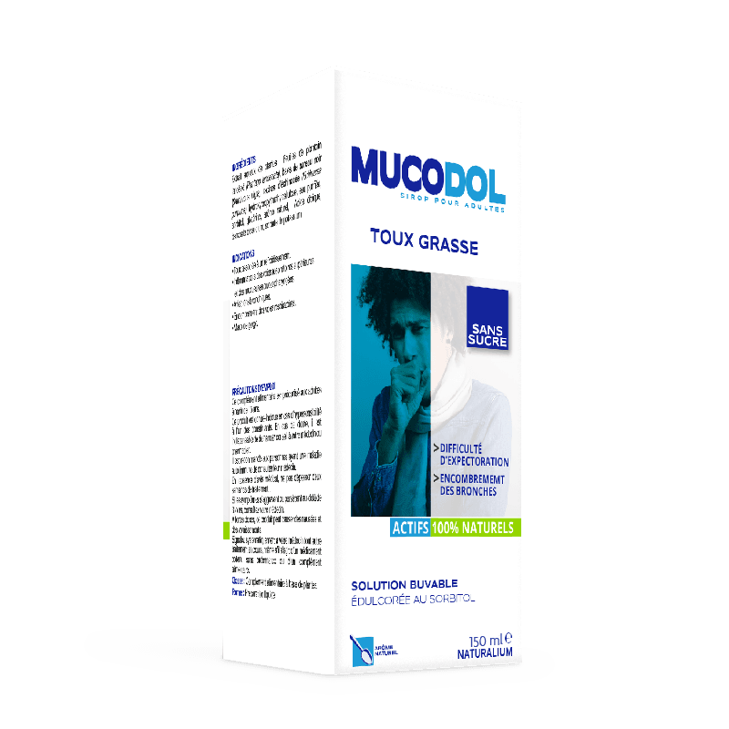Naturalium Mucodol Sirop Adulte Toux Grasse 90ML