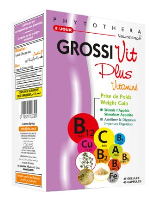 Vital Grossivit Plus Vitamine 45 Gelules
