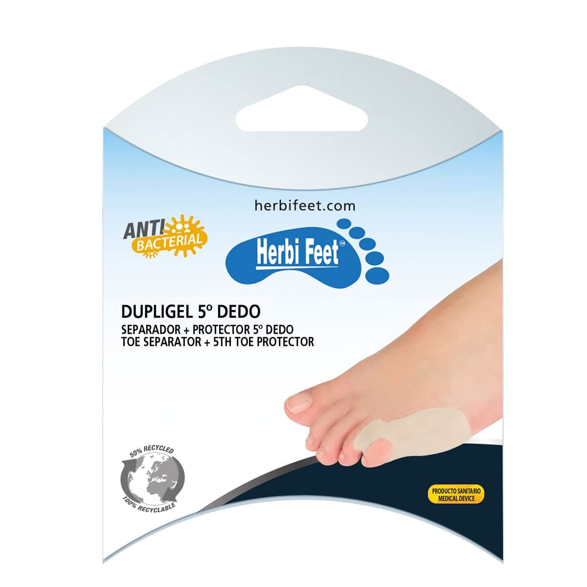 Herbi Feet Dupligel Petit Doigt Separateur Aligneur et Protege Orteils 6005.7