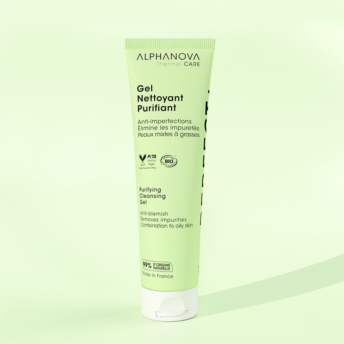Alphanova Perfect + Gel Nettoyant Purifiant Anti Imperfections 99% Naturel
