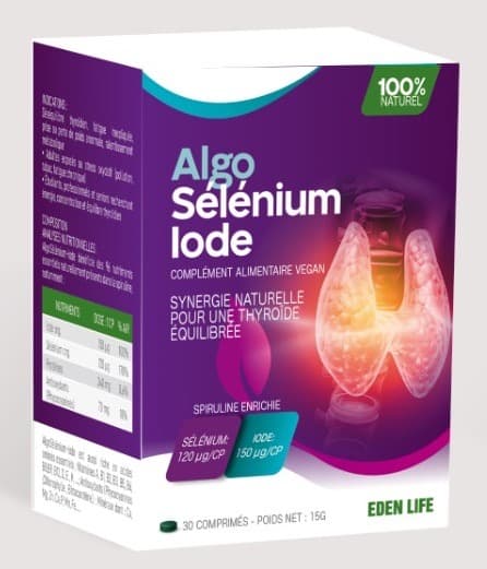 Eden Life Algo Selenium Iode 30 Comprimes