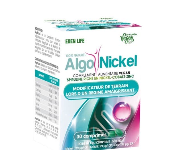 Edenlife Algo Nickel 30 Comprimés