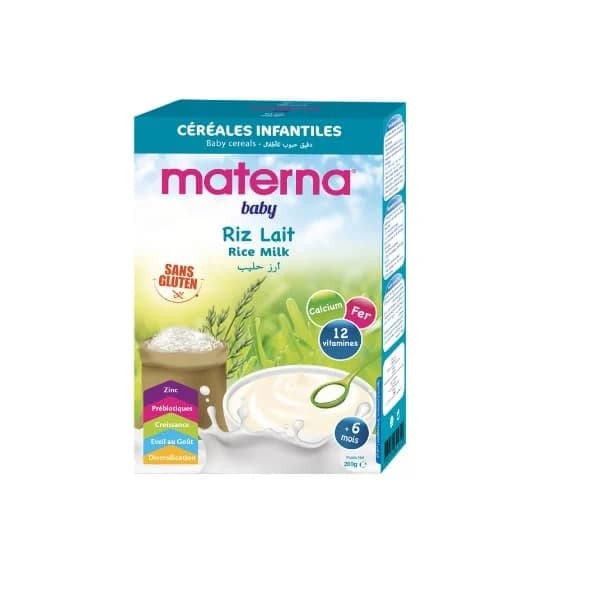 Materna Farine Riz Lait 200G