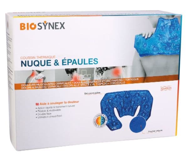 Biosynex Coussin Thermique pour Douleurs Epaule et Nuque 32X45CM