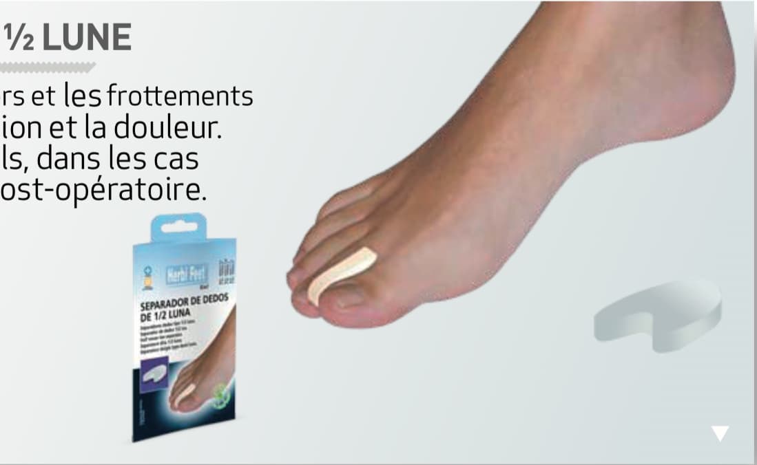 Herbi Feet Separateur Orteils Demi Lune Small 6002.5