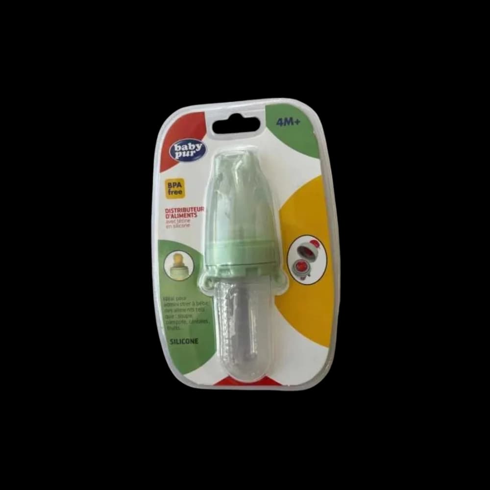Baby Pur Distributeur D'aliments avec Cuillere en Silicone 4M+ 71809