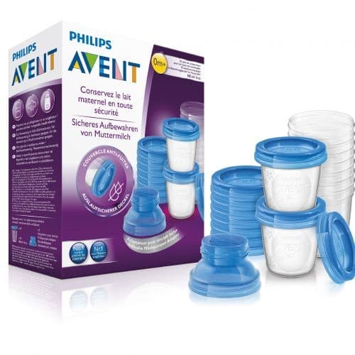 Avent 10 Pots de Conservation du Lait Maternel 180ML 0M+ 618/10