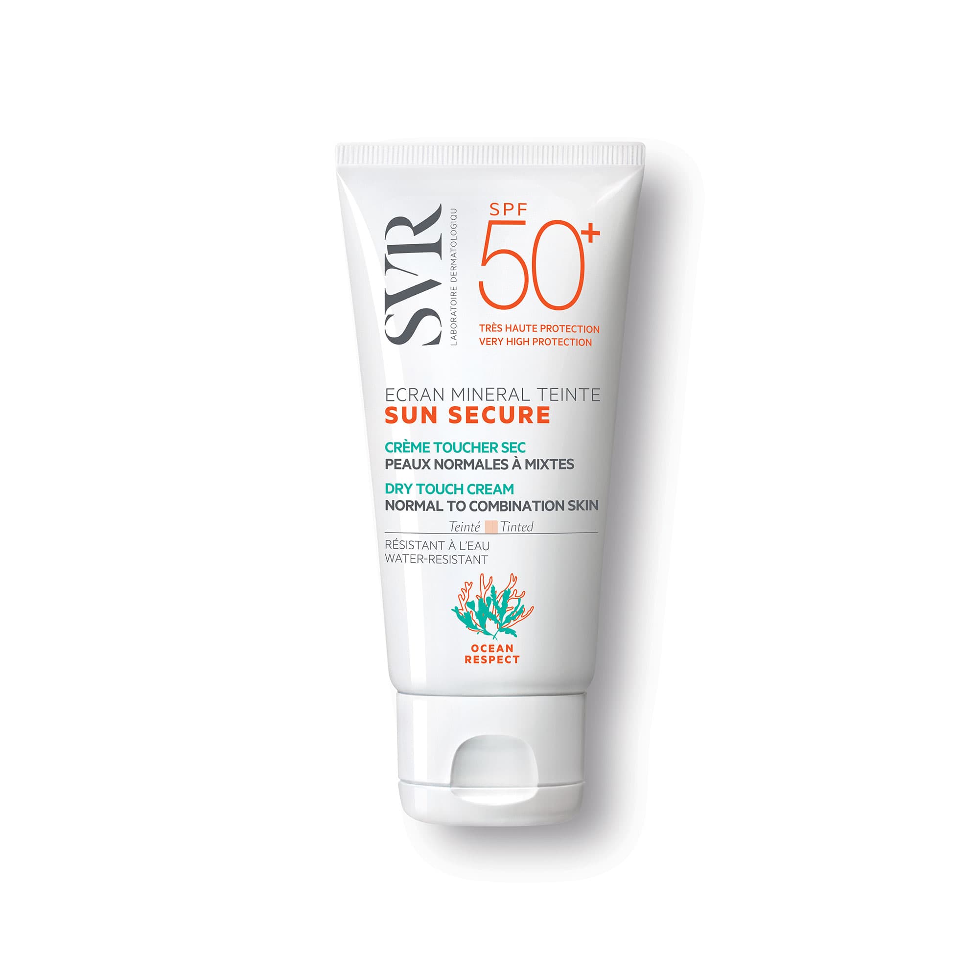 SVR Sun Secure Ecran Mineral Teinte Peaux Normales a Mixtes Spf 50+ 50ML