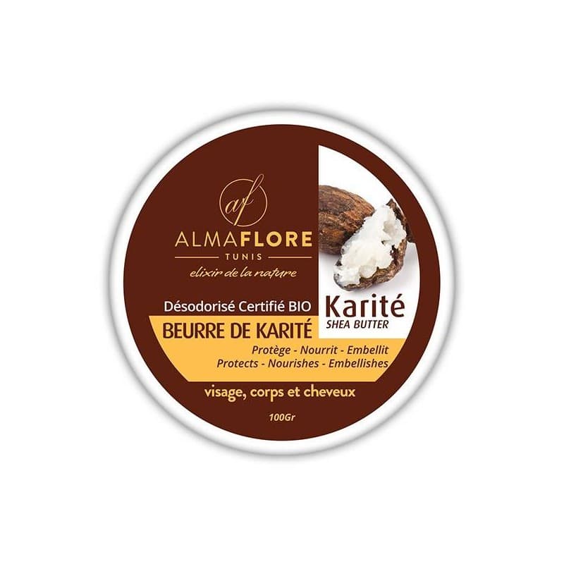 Almaflore Beurre de Karite Desodorise 100 G