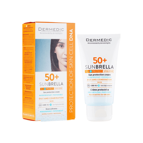 Dermedic Sunbrella Ecran SPF50+ Peaux Mixtes a Grasses 40ML