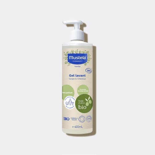 Mustela Bio Gel Lavant Cheveux et Corps 400ML