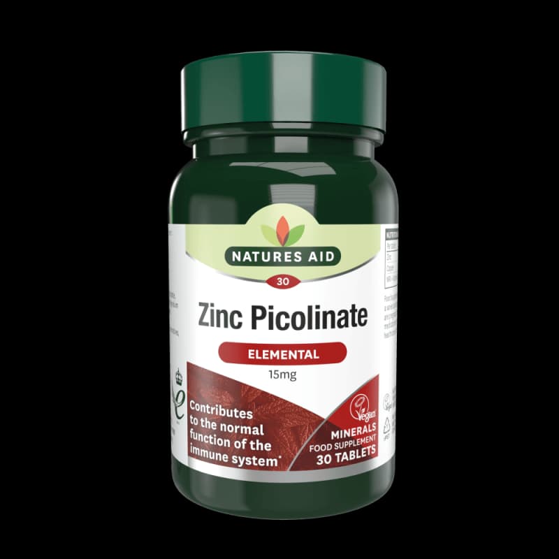 Natures Aid Zinc Picolinate 15MG 90 Gelules