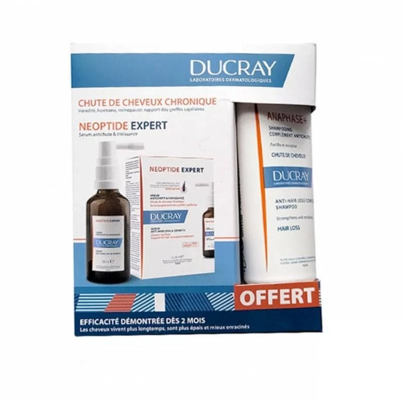 Ducray Pack Neoptide Expert Serum 2X50ML + Shampoing Anaphase 100ML Offerte