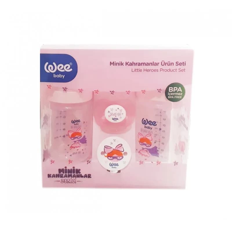 Wee Baby Biberon Coffret Rose Ref 282