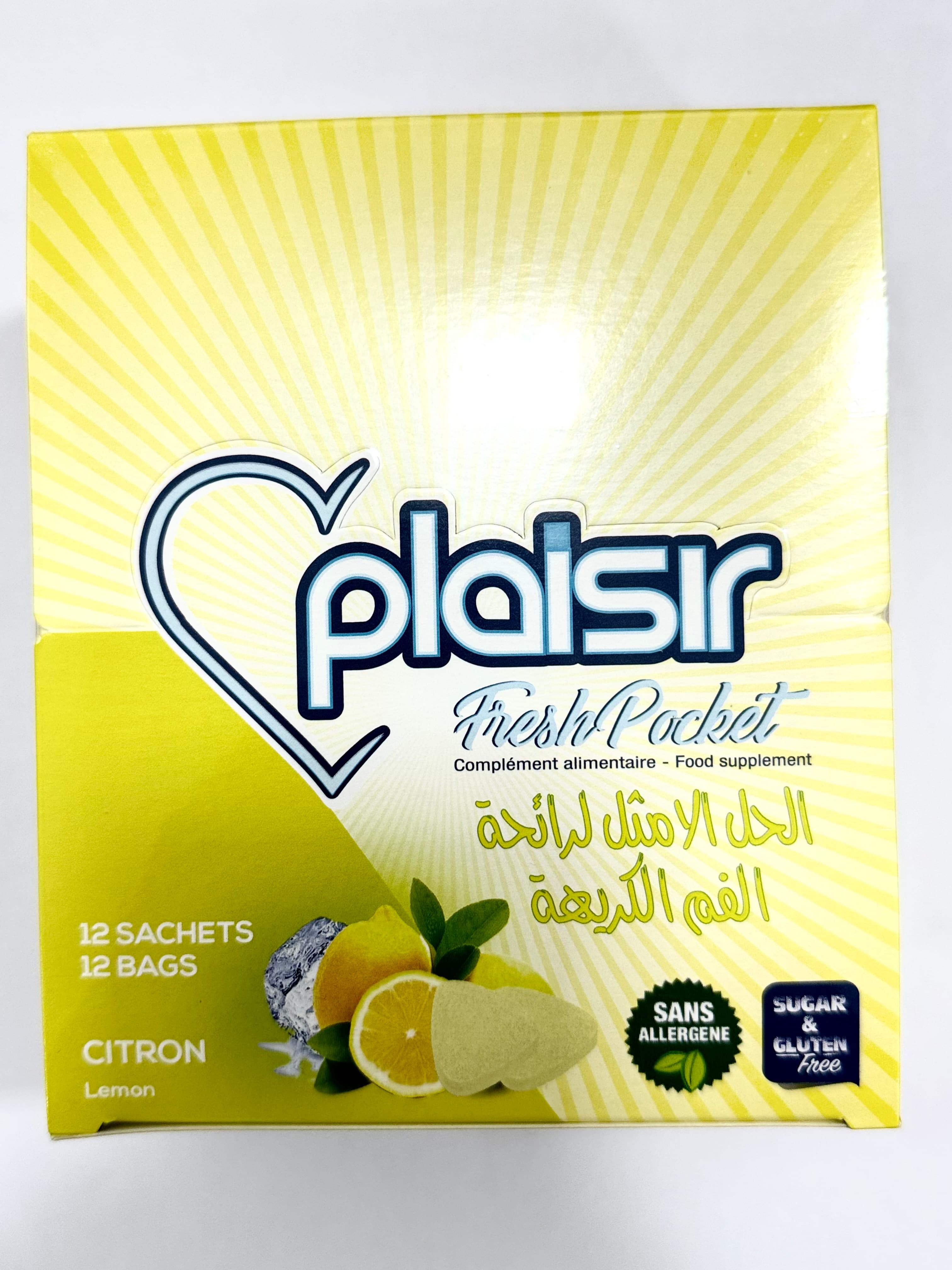Plaisir Fresh Pocket Pastilles Citron BT 12