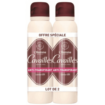 Roge Cavailles Anti Transpirant 48H Homme Spray Lot de 2 X 150 ML