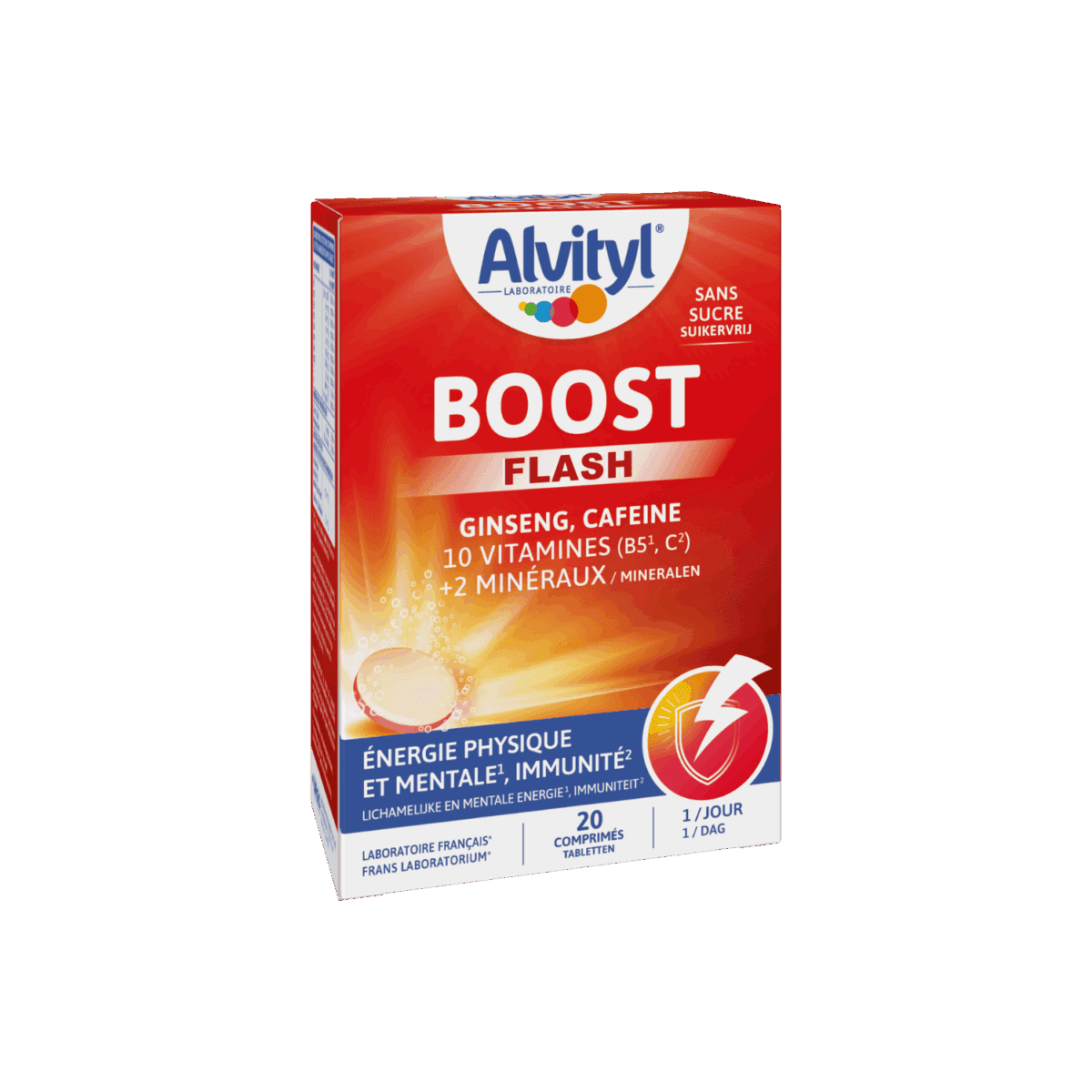 Alvityl Boost Effervescent 20 Comprimes 12/2026