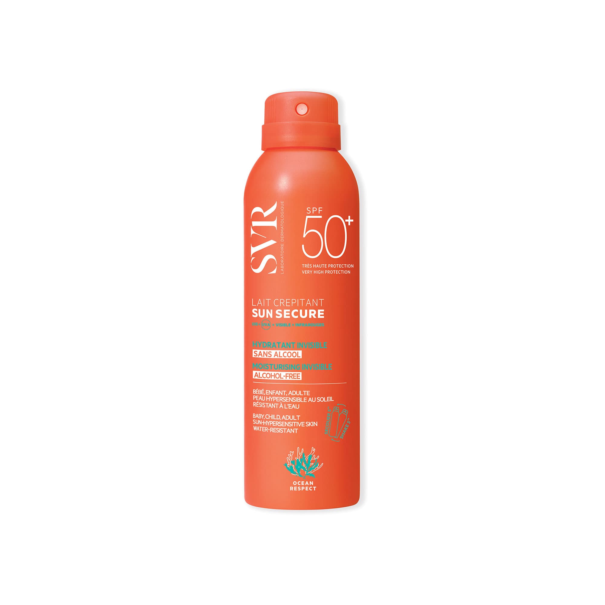 SVR Sun Secure Lait Crepitant SPF50+ 200ML