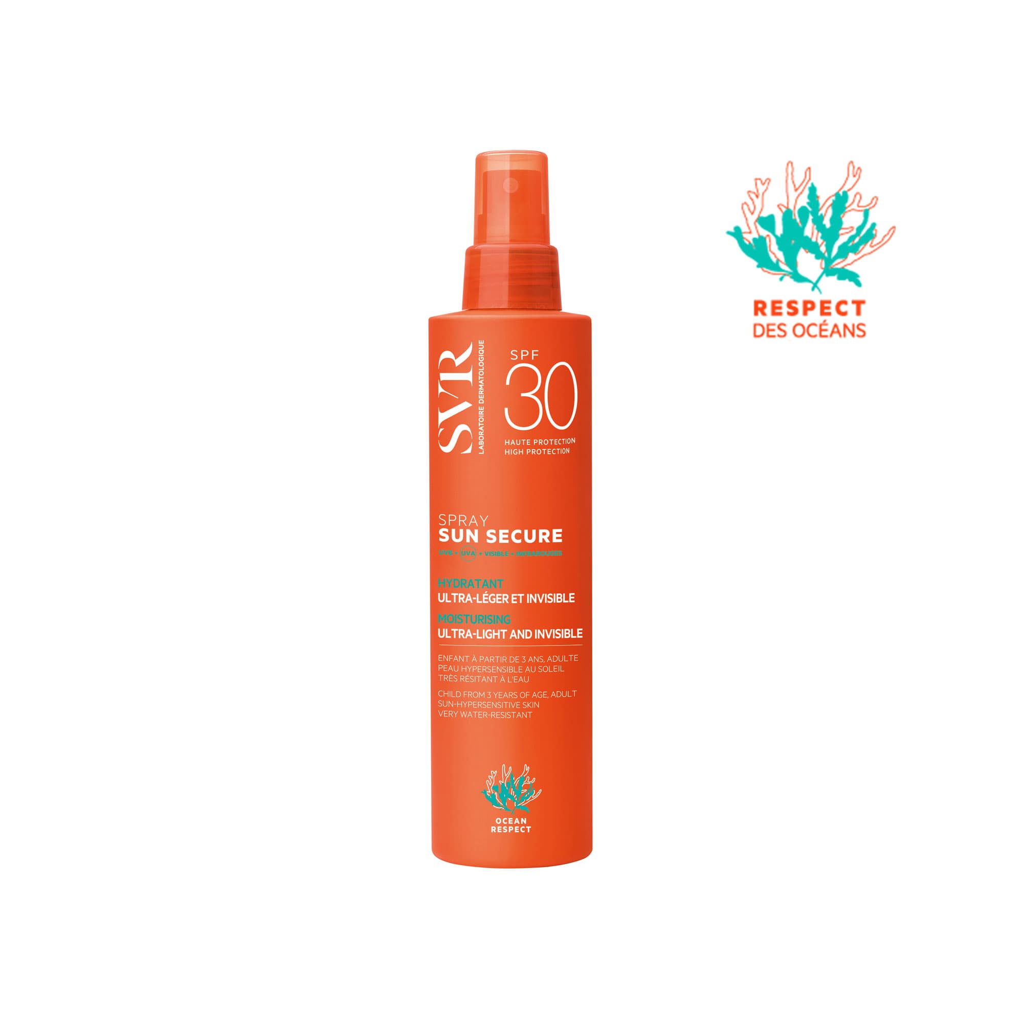 SVR Sun Secure Spray Hydratant SPF50+ 200ML Date 05/2028