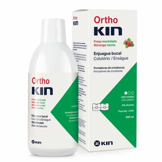 KIN Orthokin Fraise Menthe Bain de Bouche 500ML
