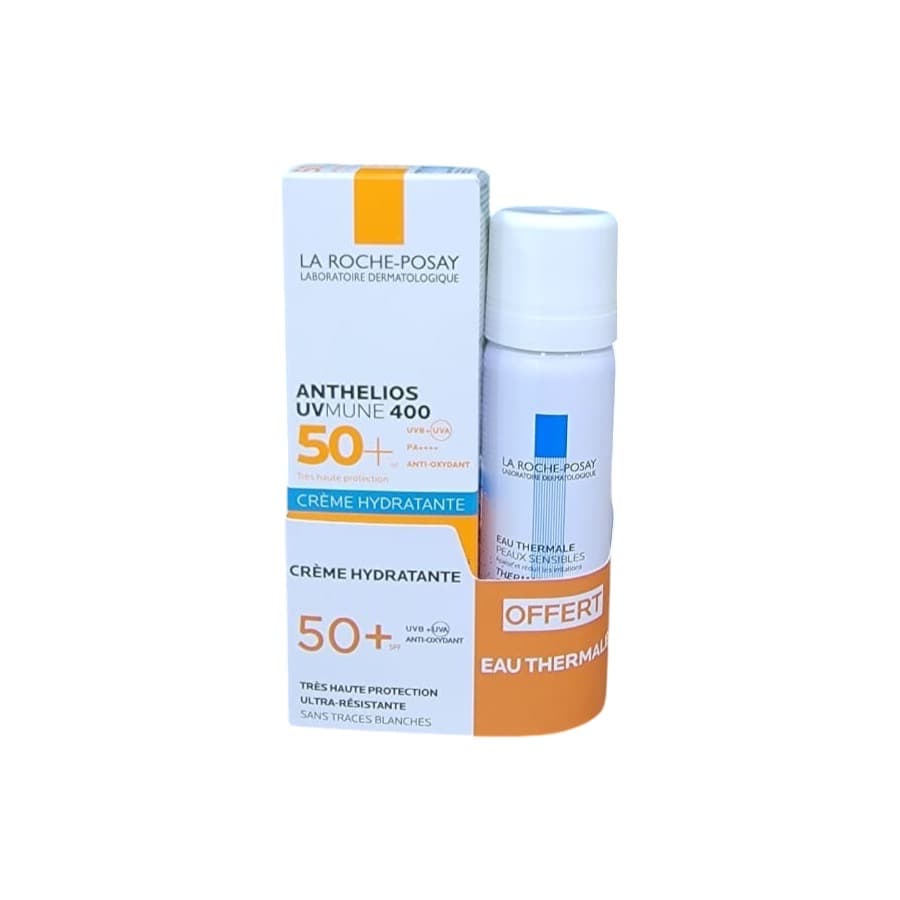 La Roche-Posay ANTHELIOS UVMUNE 400 CREME HYDRATANTE TEINTE SPF50+ 50ML + EAU THERMALE