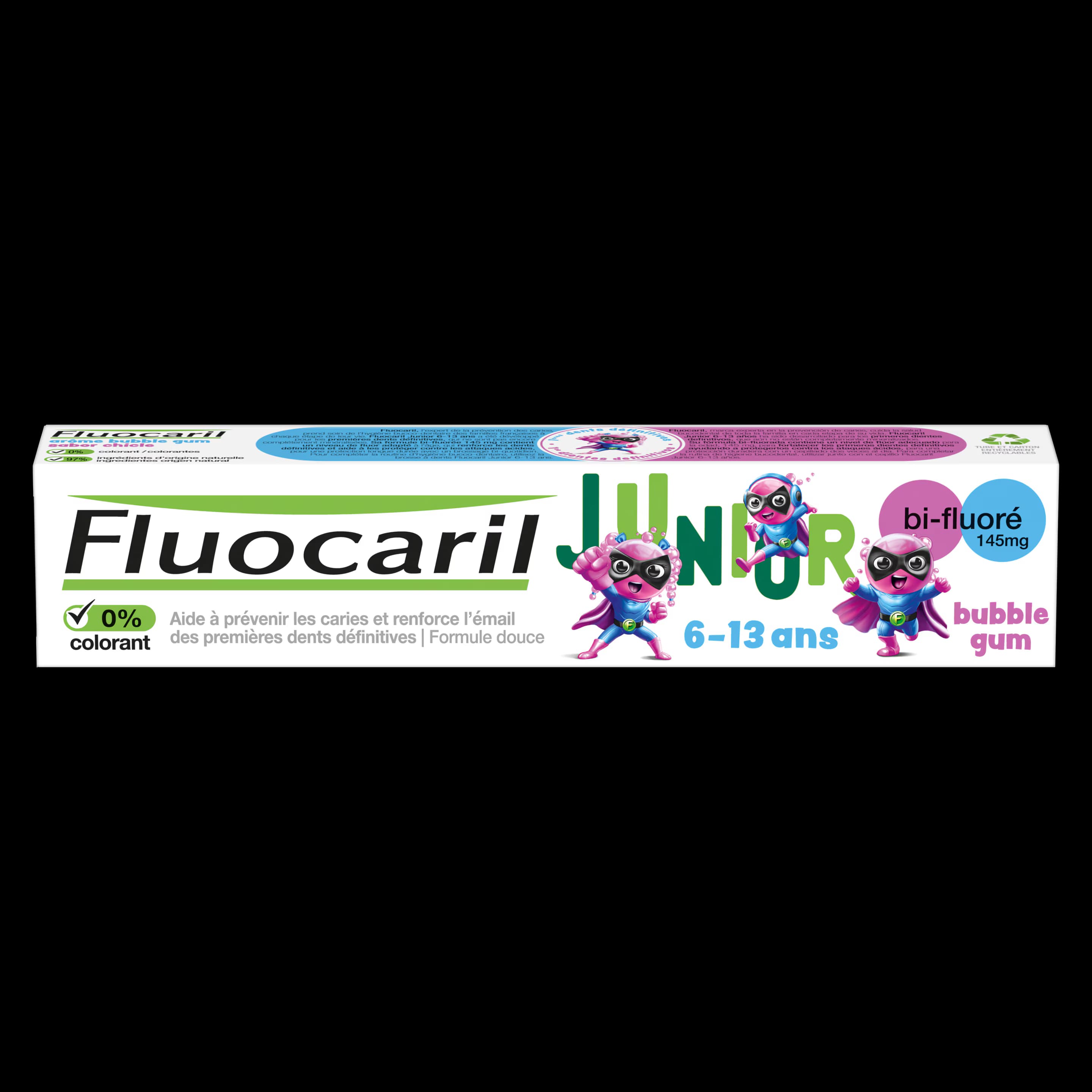 Fluocaril Dentifrice Junioe BI Fluore Chicle Bubble 75ML