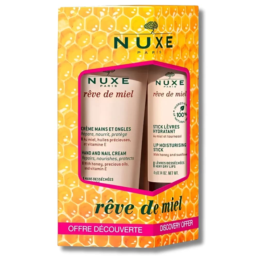 Nuxe Reve de Miel Duo Stick Levres 4GR + Creme Mains 30ML