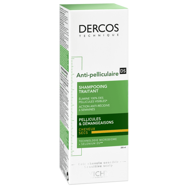 Dercos Anti Pelliculaire Cheveux Secs Shampoing 200 ML