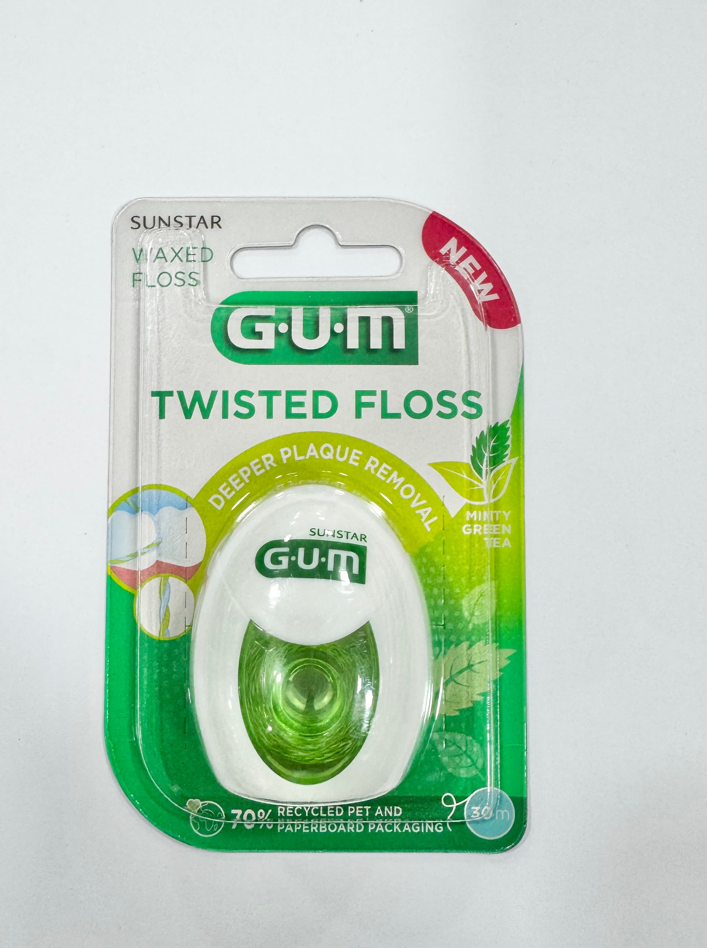 Gum Fil Dants Twisted Floss Menth The 3500