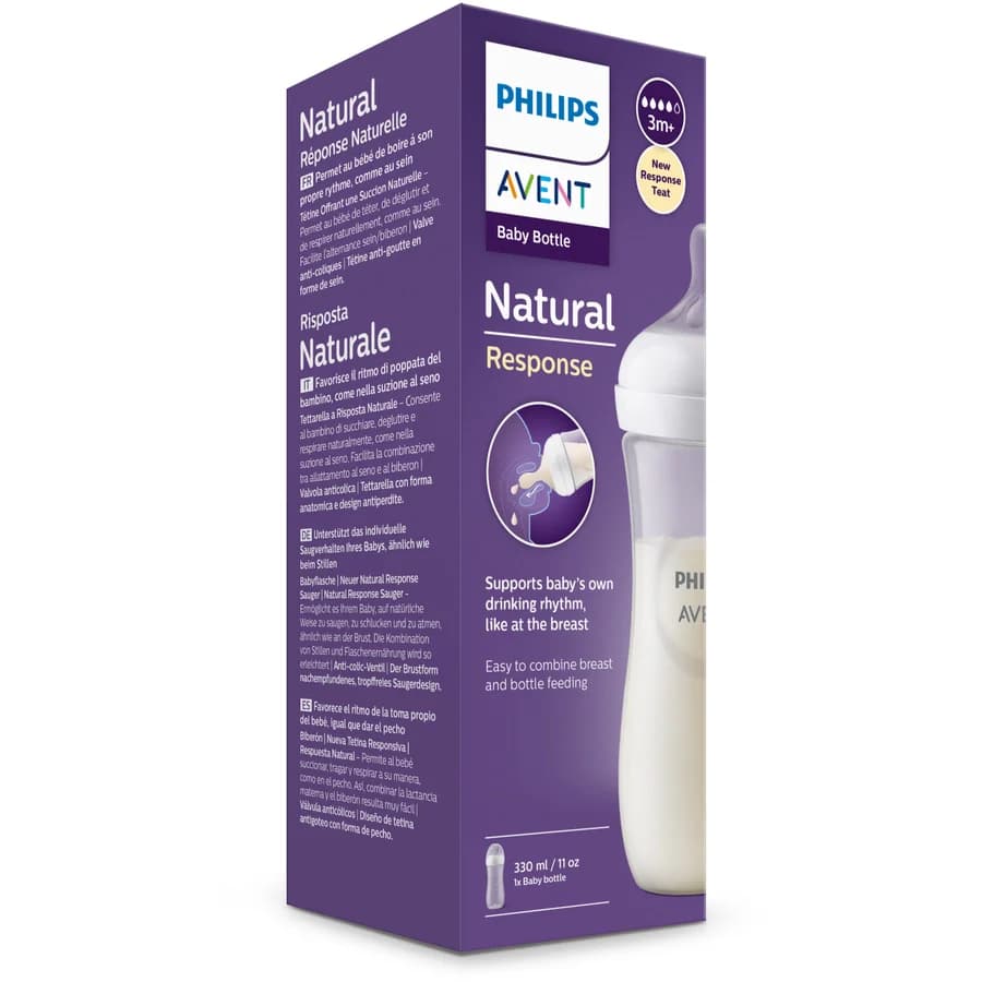 Avent Biberon Natural Response en Plastique 330 ML SCY906/01