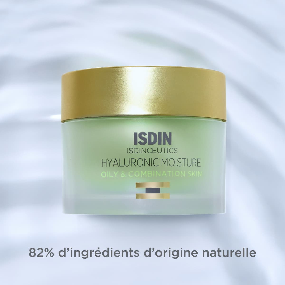 Isdin Hyaluronic Moisture Creme Hydratante Peaux Mixtes a Grasses 50G