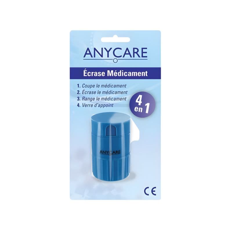 Anycare Pillulier 4EN1 Coupe et Ecrase