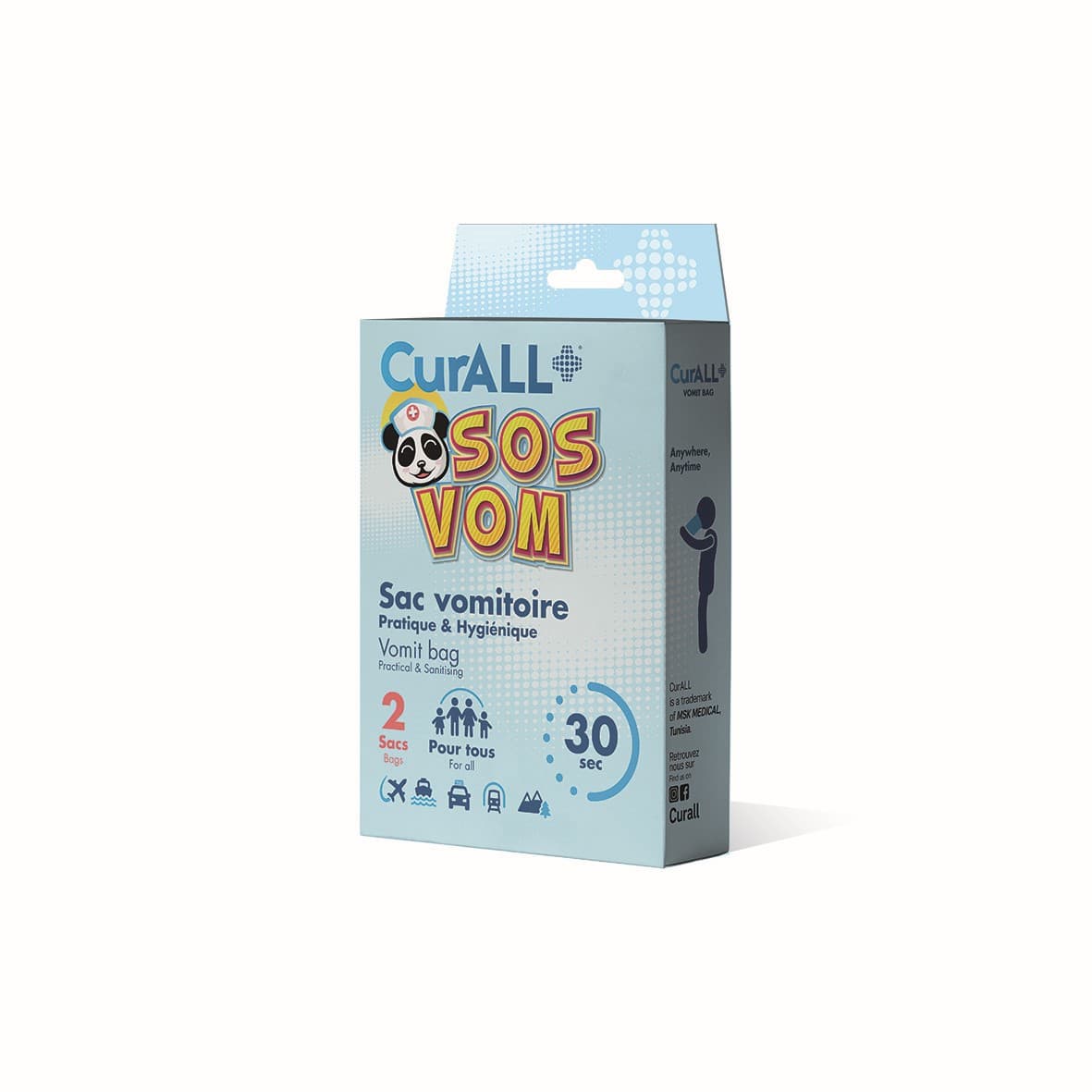 Curall Sos Sac Vomitoire BT 2 Sac
